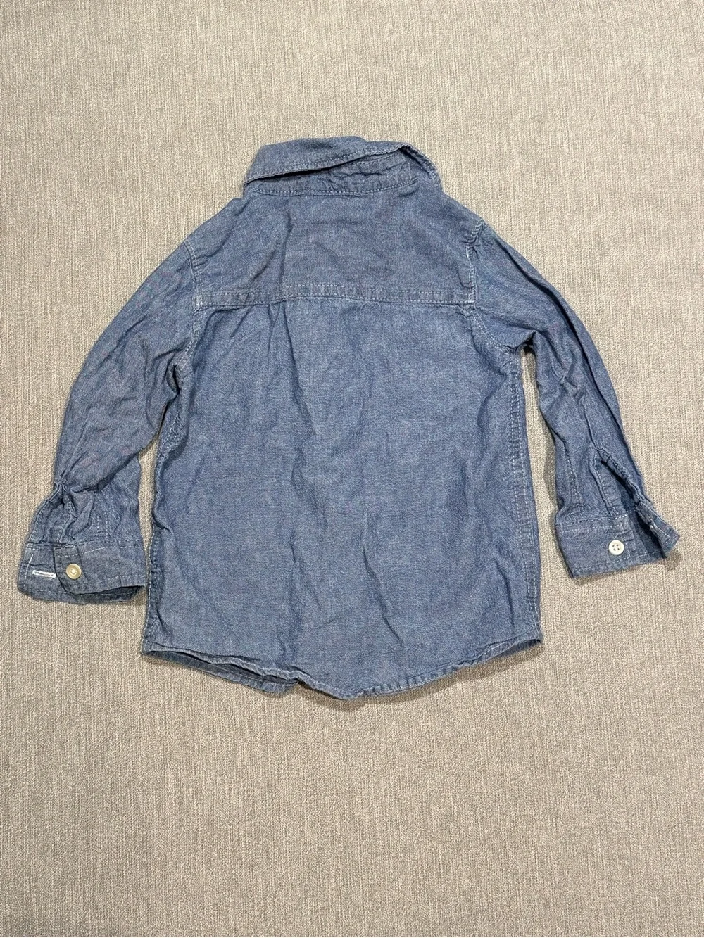Carter's Denim-Style Blue Button-Down Shirt